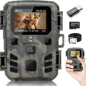 Mini Trail Camera 1080P 24MP Night Vision Motion