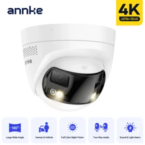 ANNKE 8MP Camera Security Dual Lens Human Detect