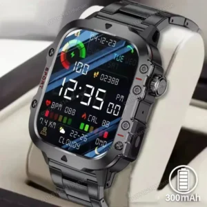 2026 Rugged Military Smart Watch Men's Outdoor  LED