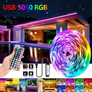 USB 1-30M LED Light Strip RGB 5050 Bluetooth APP Control